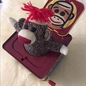 BRAND NEW!! Sock monkey in the box